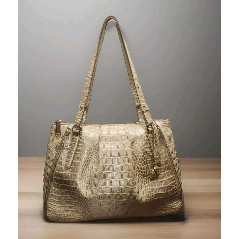 Brahmin Adina Chardonnay Melbourne Large Leather Tote~PLEASE SEE PHOTOS ABOVE ~